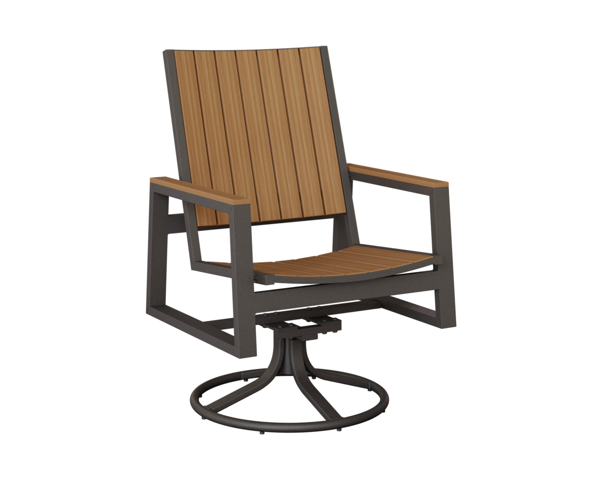Berlin Gardens Vida Poly Swivel Rocker Dining Chair