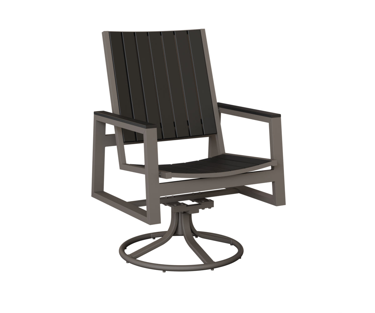 Berlin Gardens Vida Poly Swivel Rocker Dining Chair