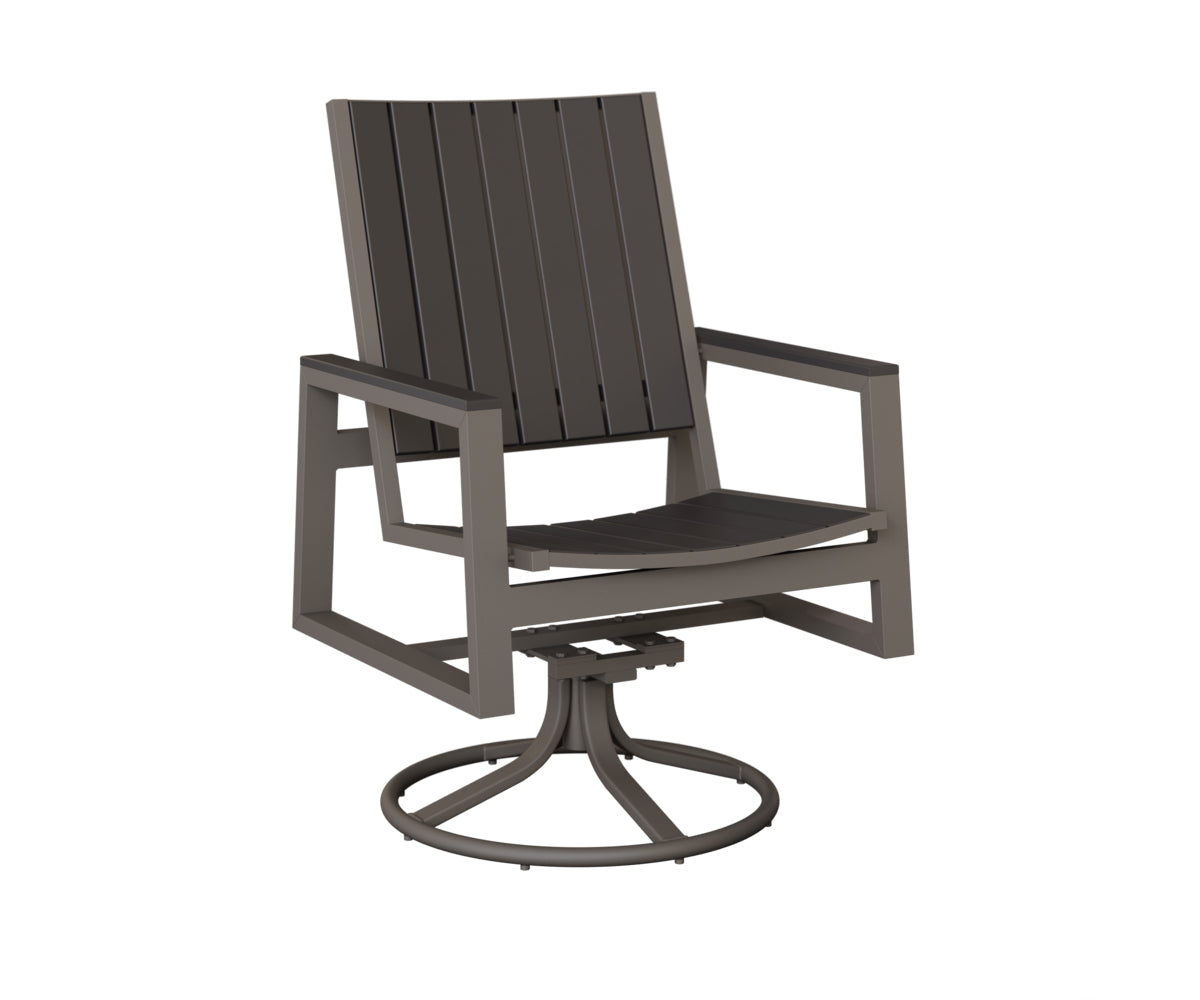 Berlin Gardens Vida Poly Swivel Rocker Dining Chair