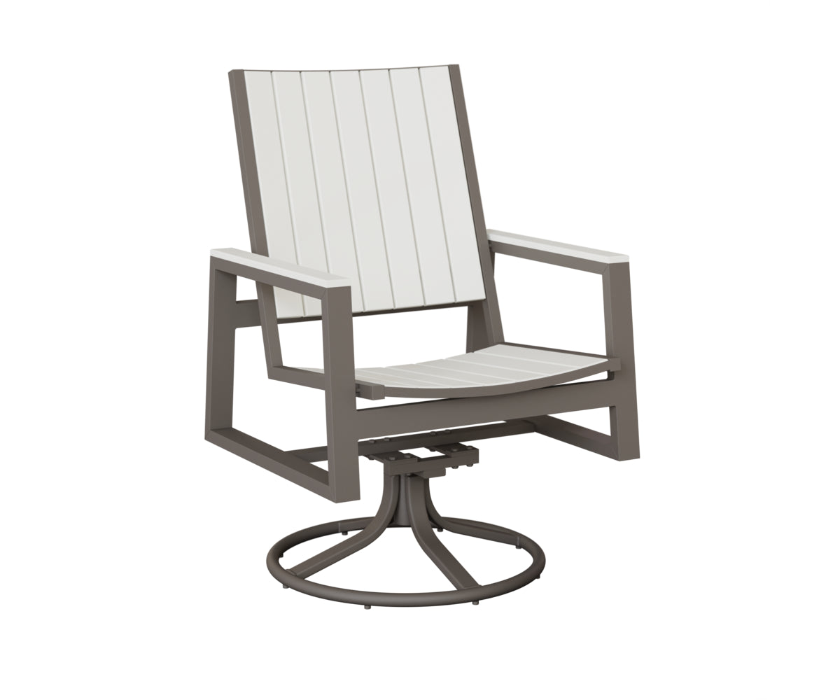 Berlin Gardens Vida Poly Swivel Rocker Dining Chair