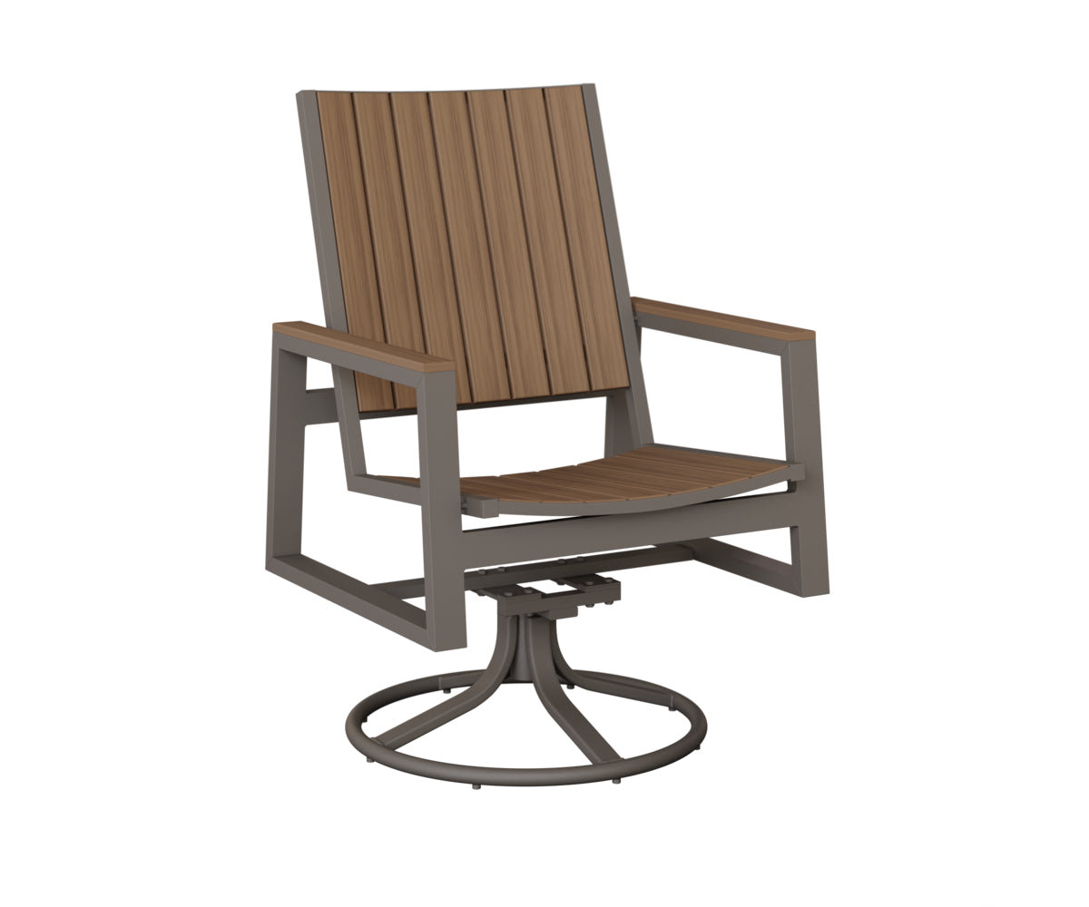 Berlin Gardens Vida Poly Swivel Rocker Dining Chair