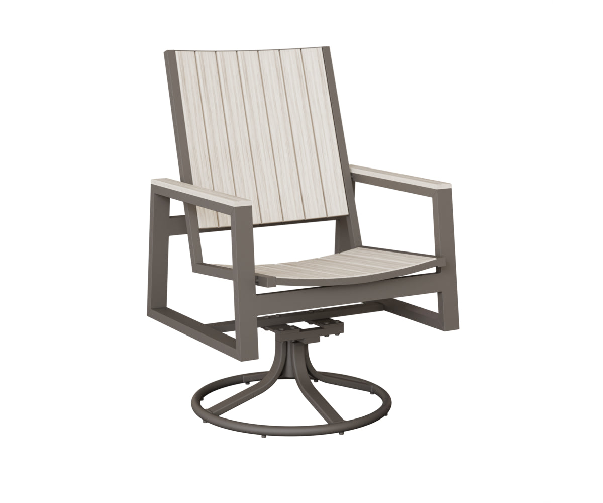 Berlin Gardens Vida Poly Swivel Rocker Dining Chair