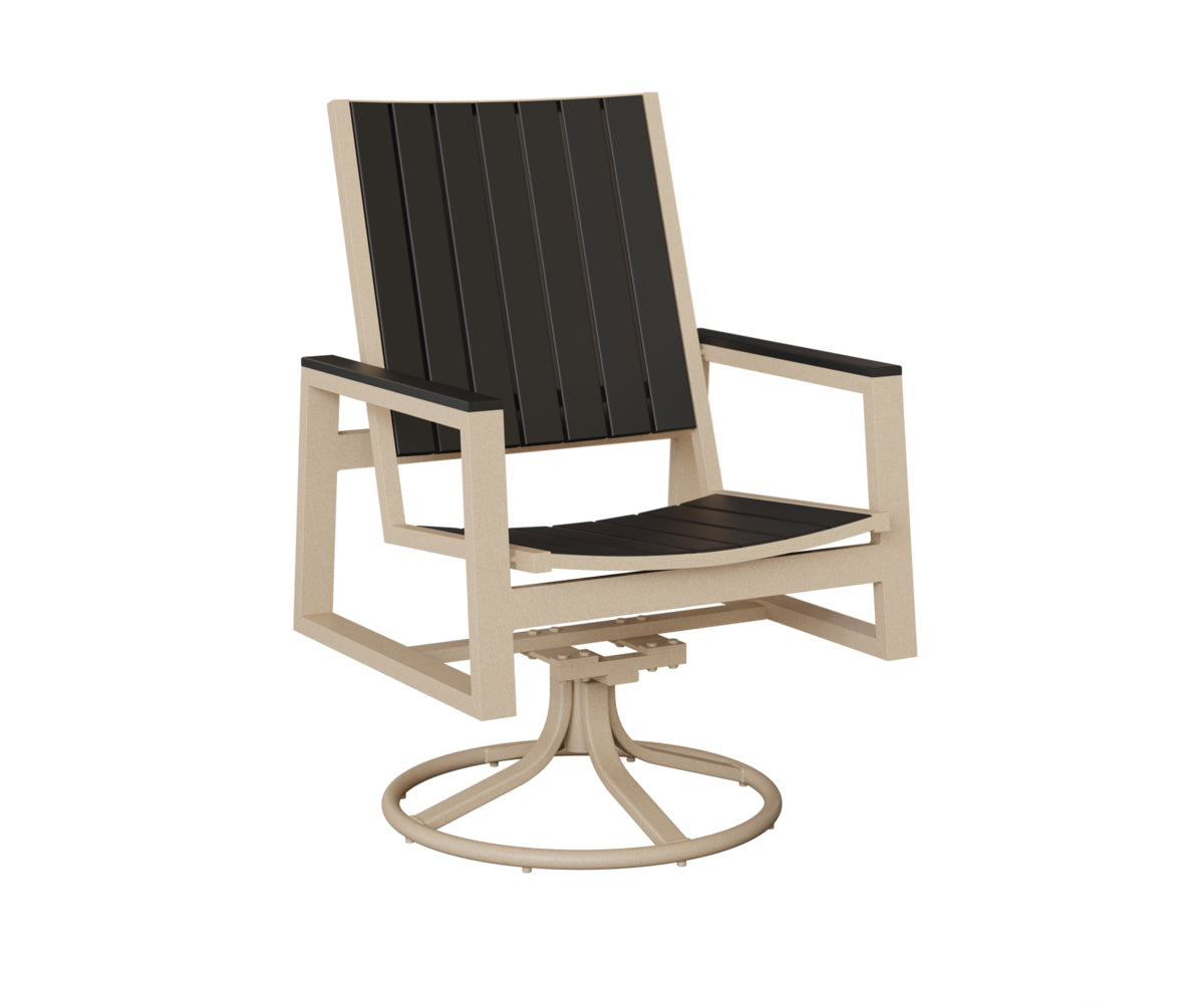 Berlin Gardens Vida Poly Swivel Rocker Dining Chair