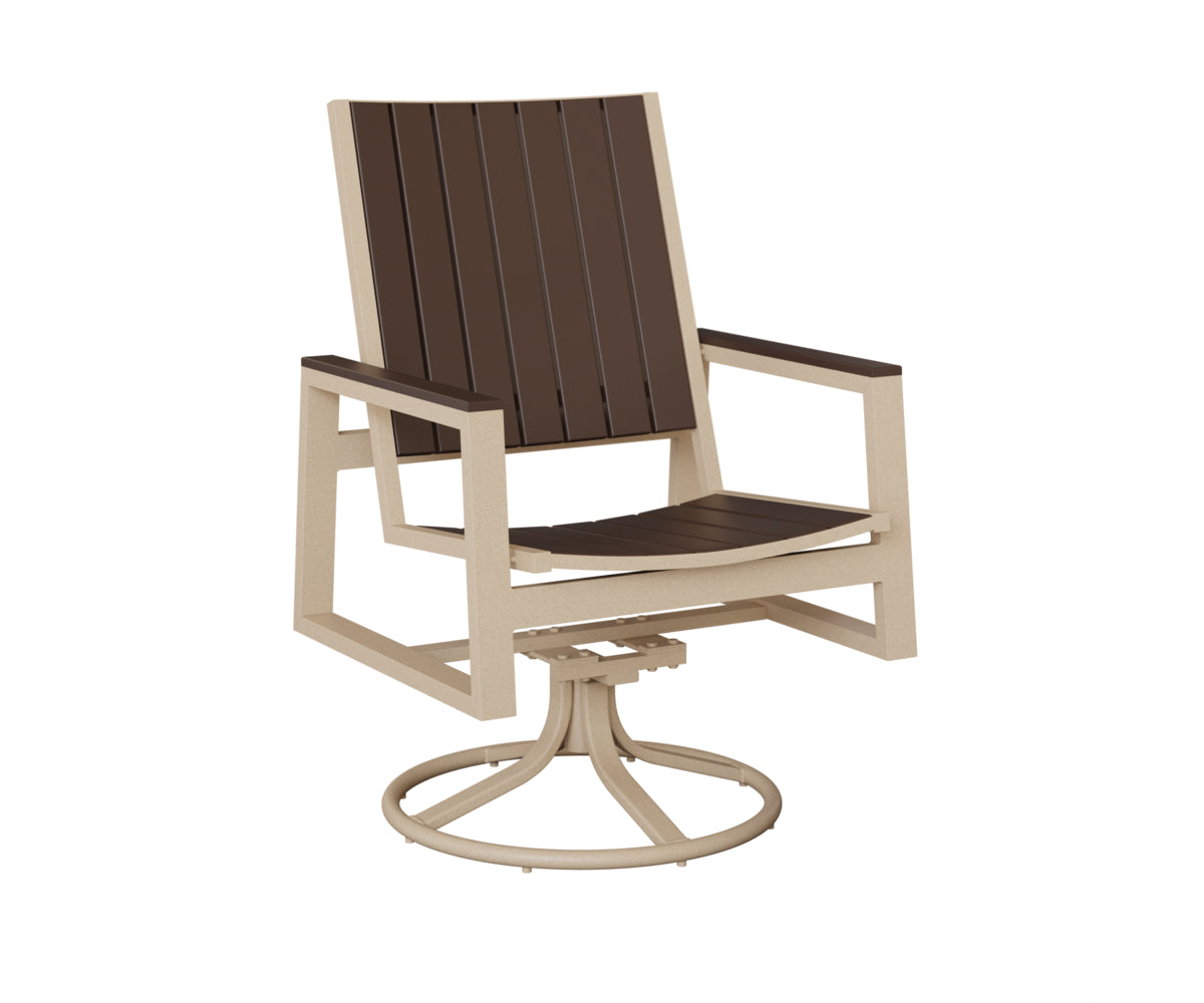 Berlin Gardens Vida Poly Swivel Rocker Dining Chair