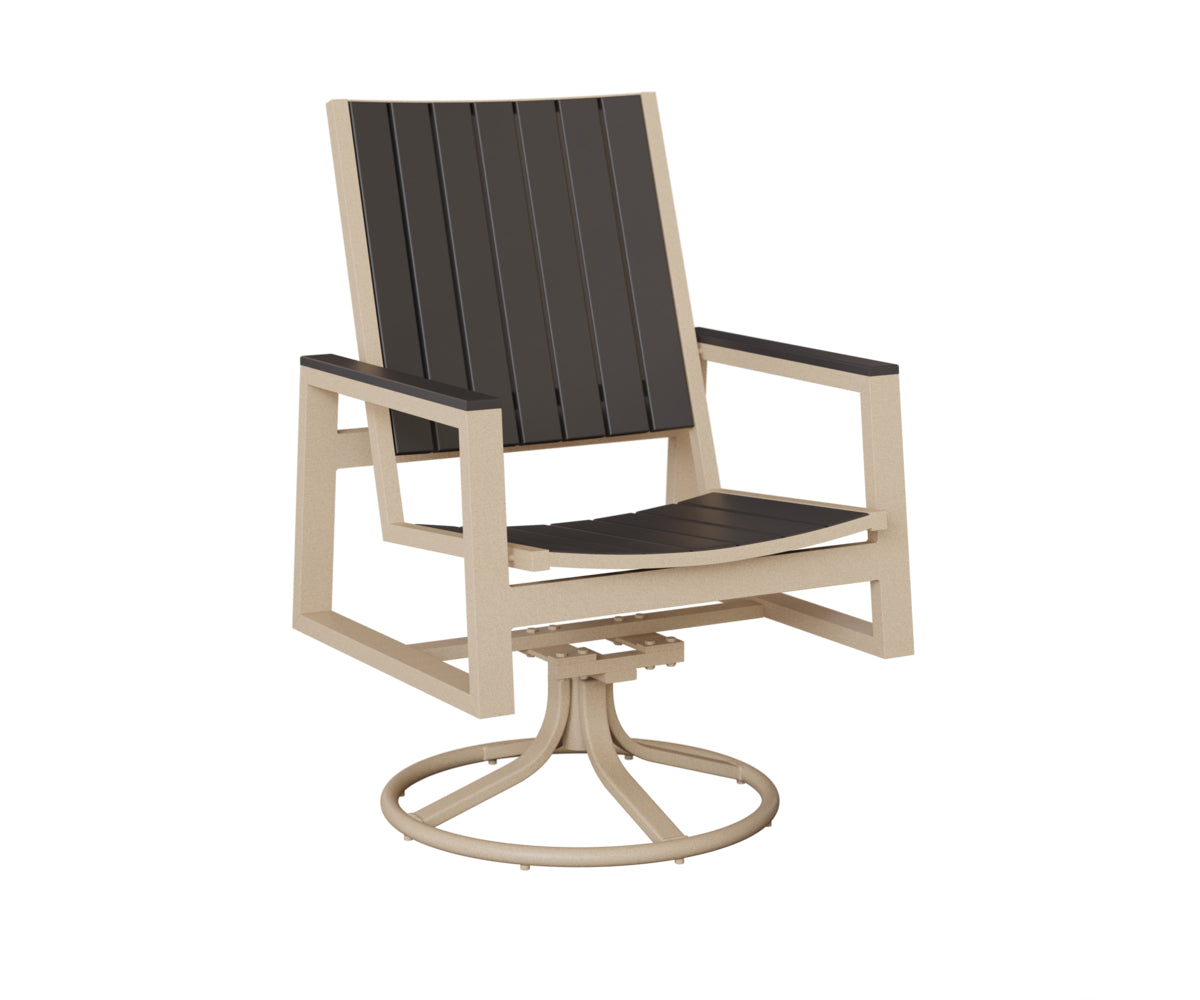 Berlin Gardens Vida Poly Swivel Rocker Dining Chair