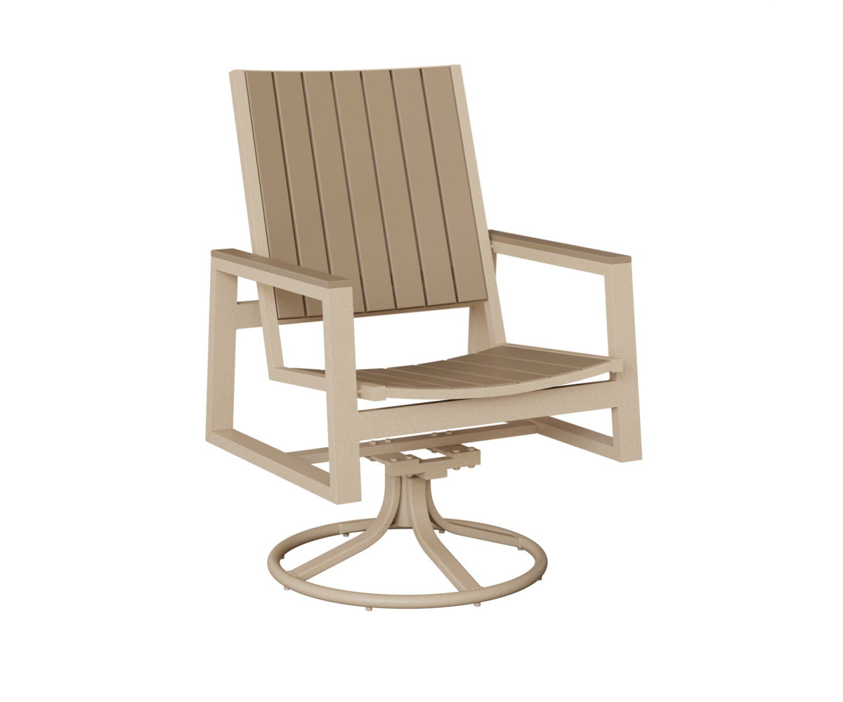 Berlin Gardens Vida Poly Swivel Rocker Dining Chair