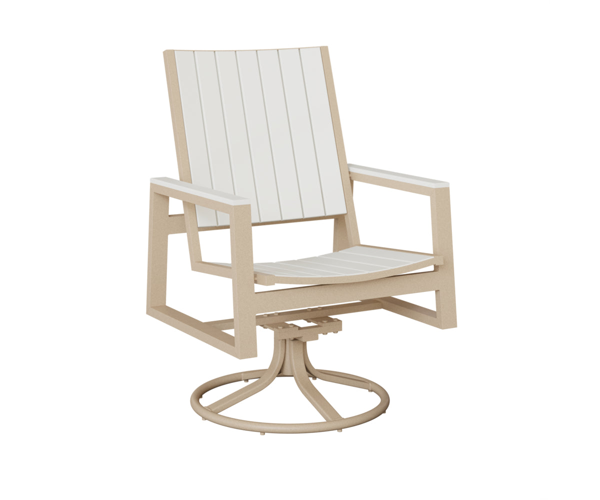 Berlin Gardens Vida Poly Swivel Rocker Dining Chair