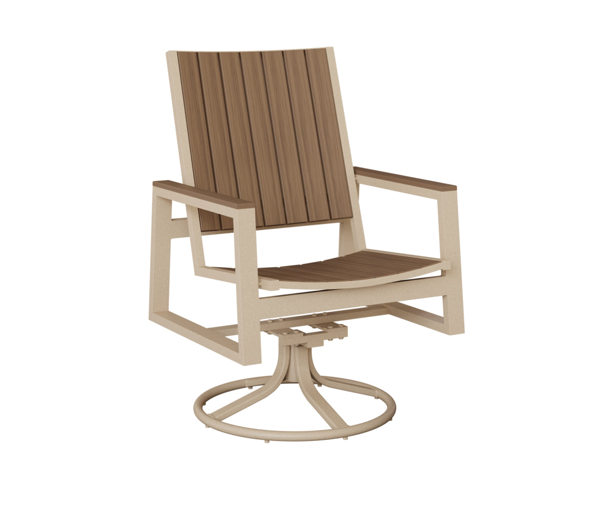 Berlin Gardens Vida Poly Swivel Rocker Dining Chair