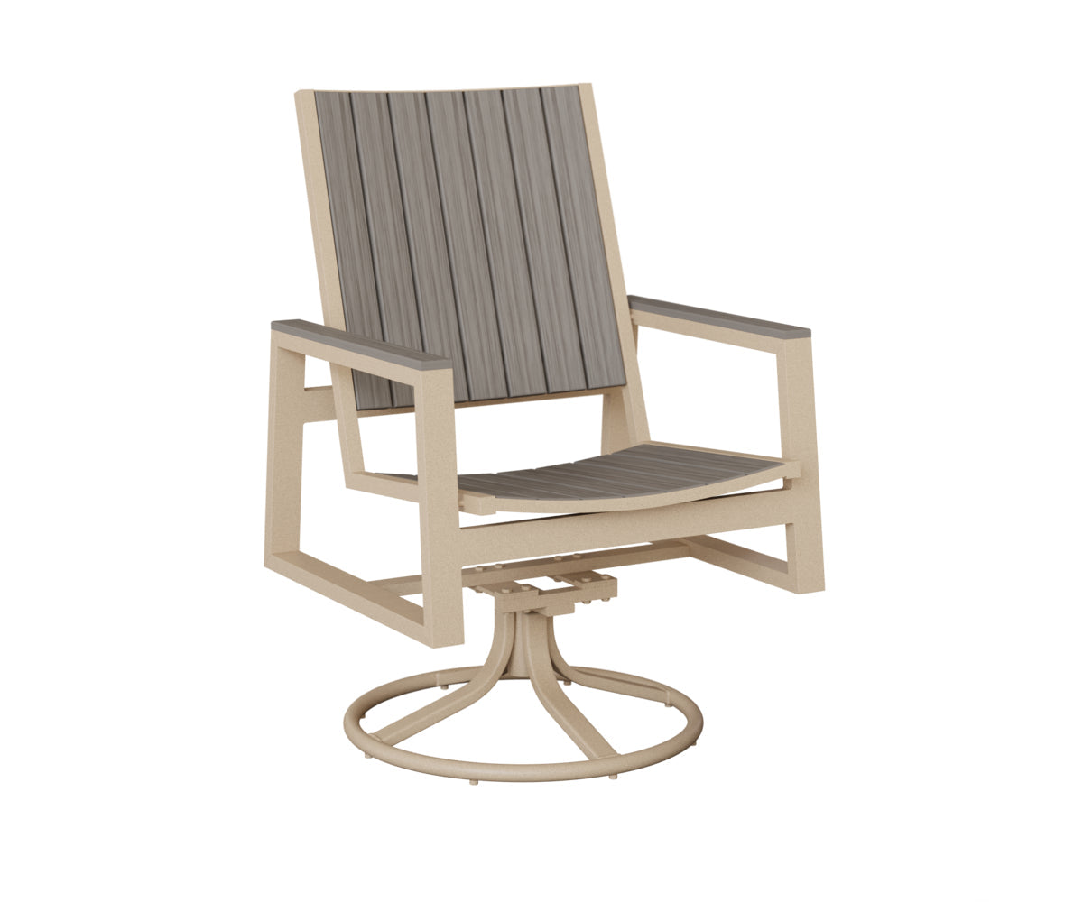 Berlin Gardens Vida Poly Swivel Rocker Dining Chair