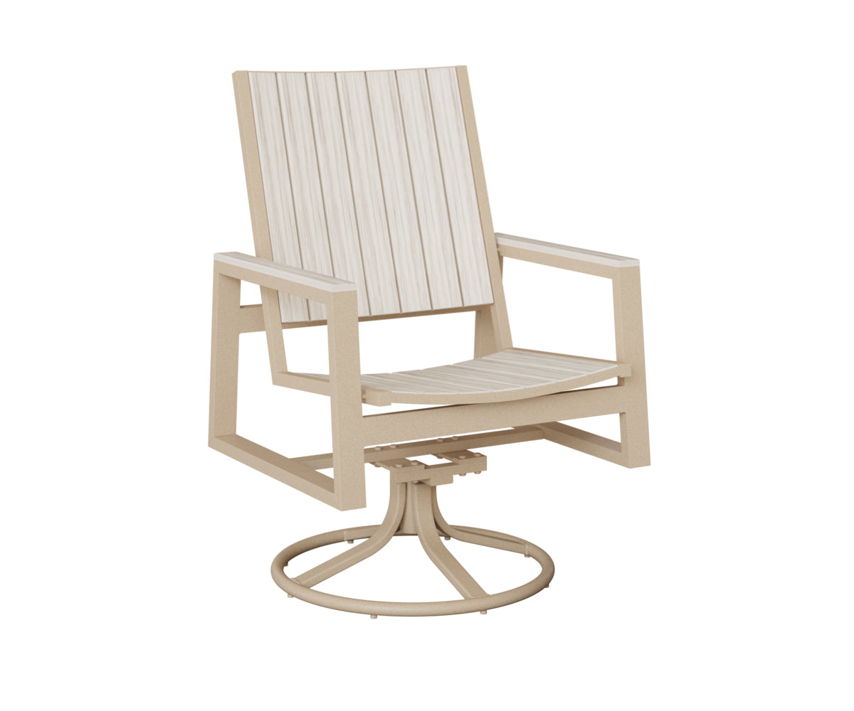Berlin Gardens Vida Poly Swivel Rocker Dining Chair