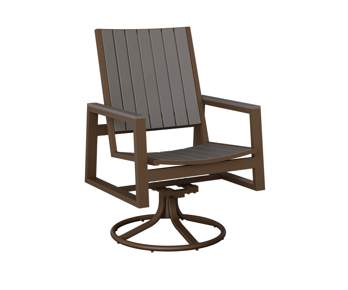 Berlin Gardens Vida Poly Swivel Rocker Dining Chair