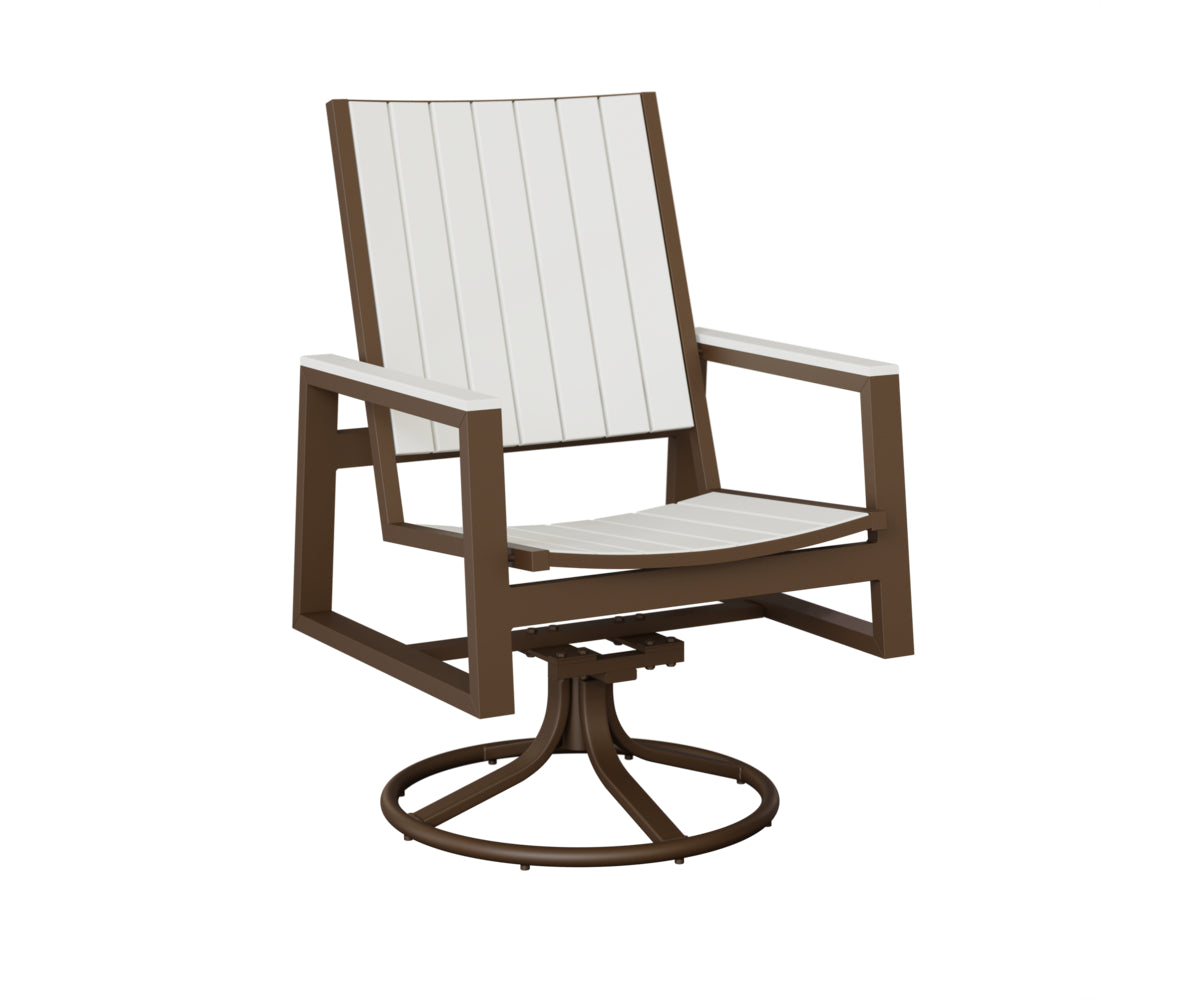 Berlin Gardens Vida Poly Swivel Rocker Dining Chair