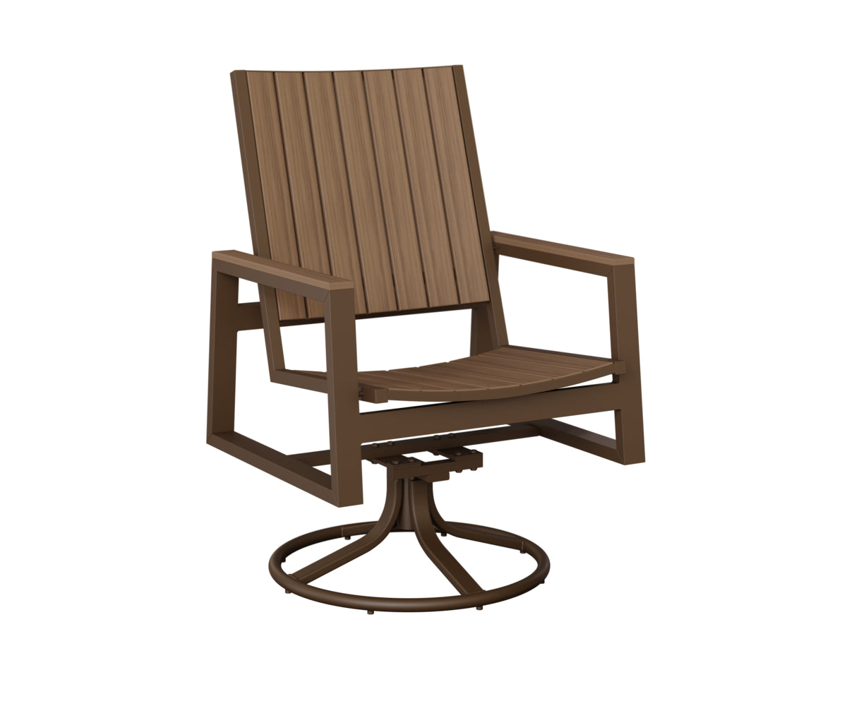 Berlin Gardens Vida Poly Swivel Rocker Dining Chair