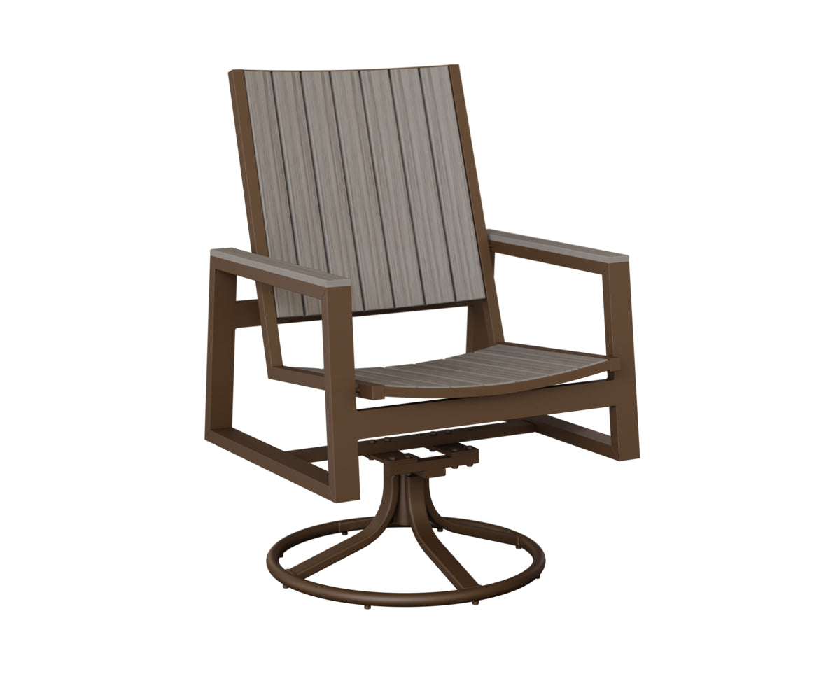 Berlin Gardens Vida Poly Swivel Rocker Dining Chair