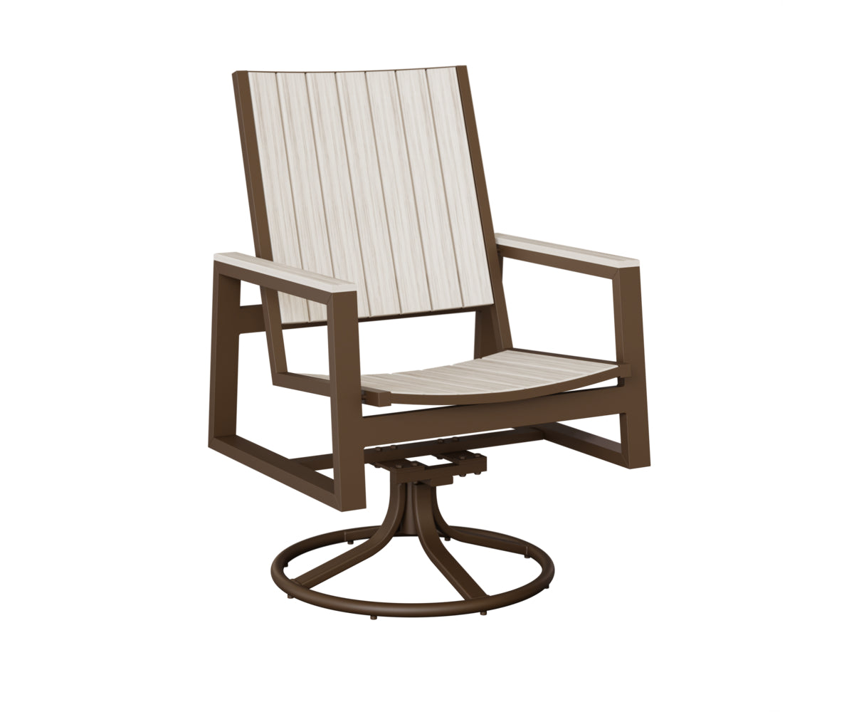Berlin Gardens Vida Poly Swivel Rocker Dining Chair