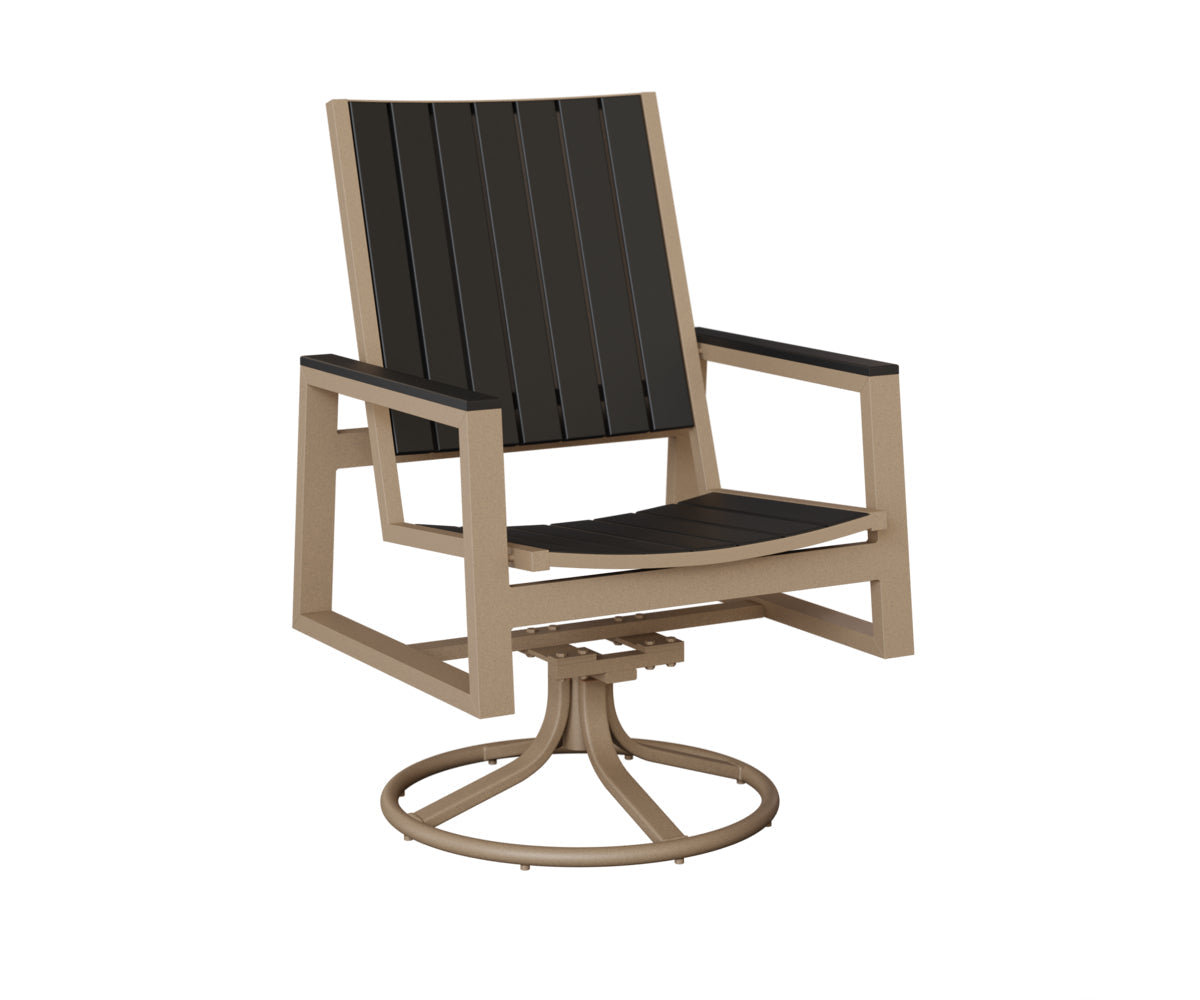 Berlin Gardens Vida Poly Swivel Rocker Dining Chair