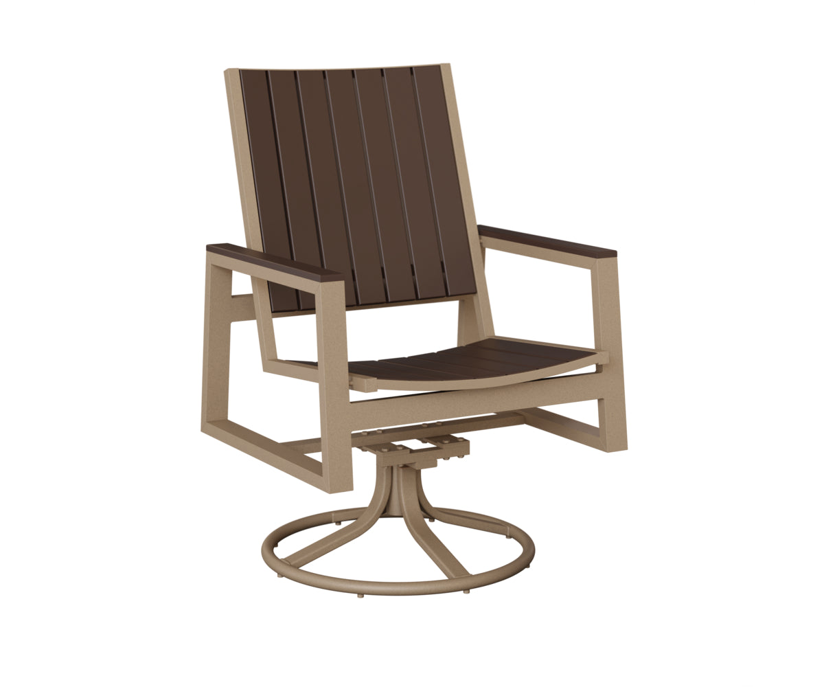 Berlin Gardens Vida Poly Swivel Rocker Dining Chair