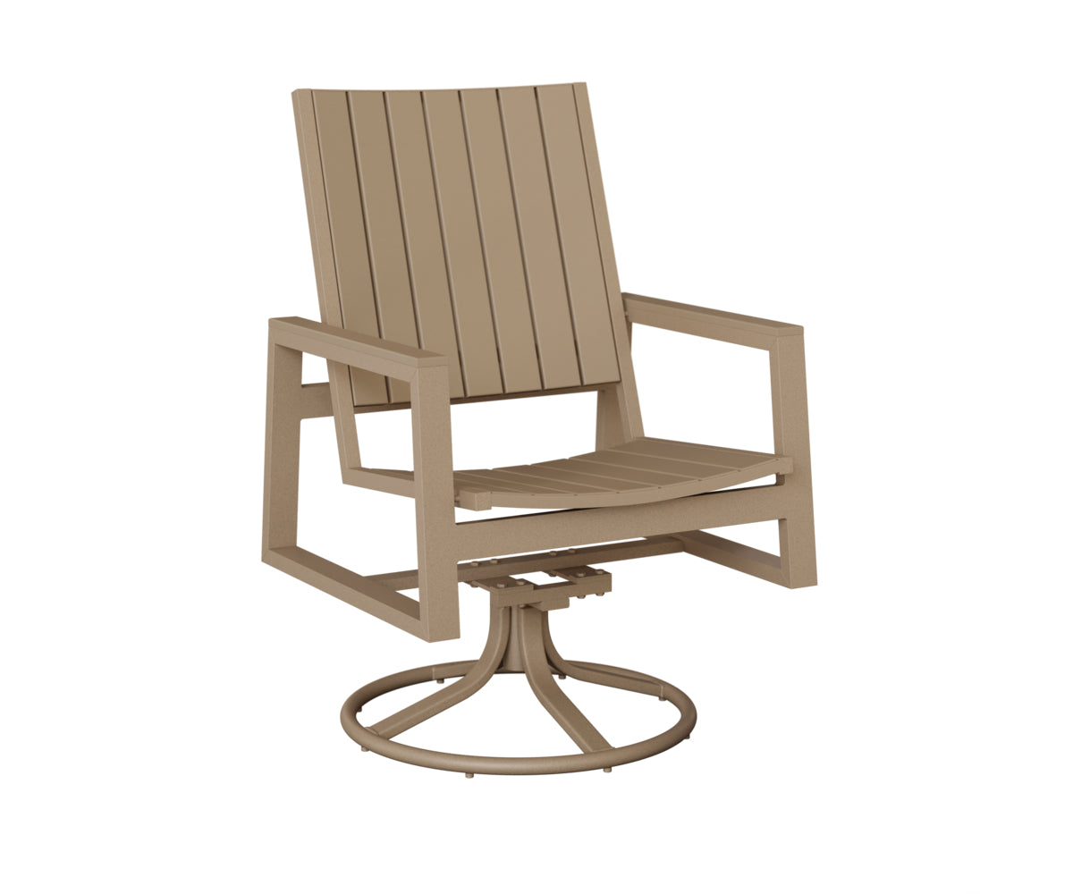 Berlin Gardens Vida Poly Swivel Rocker Dining Chair