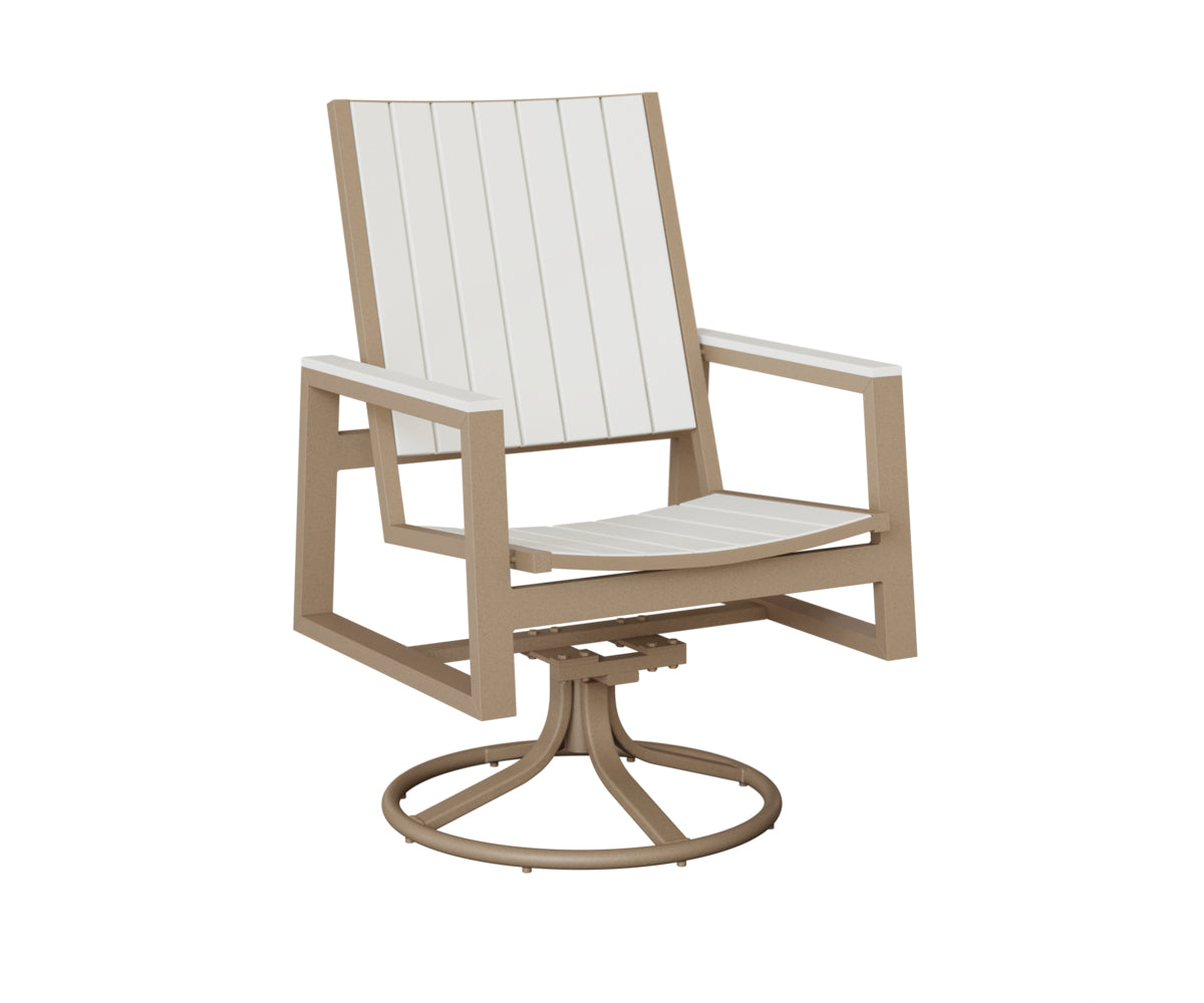 Berlin Gardens Vida Poly Swivel Rocker Dining Chair
