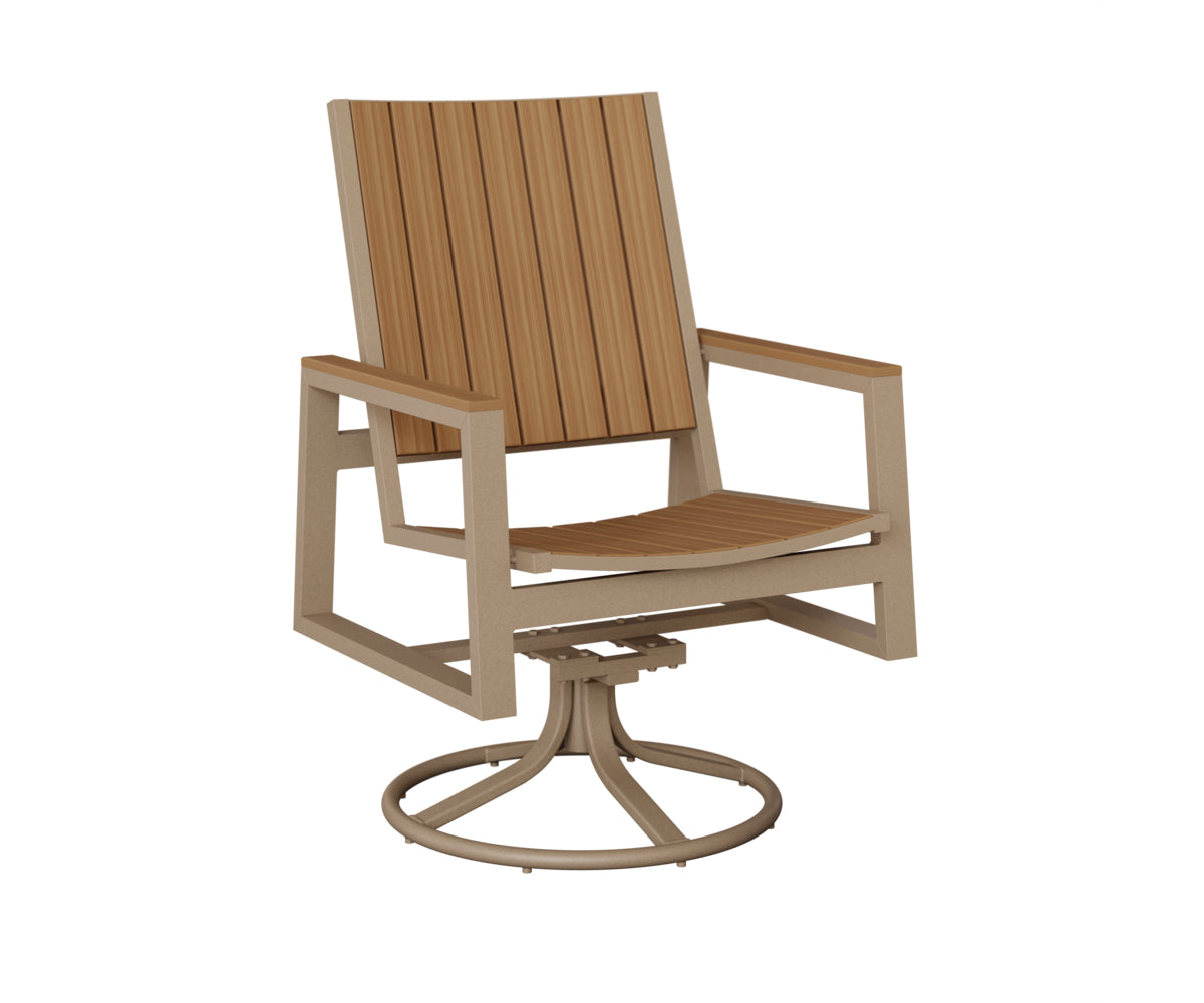 Berlin Gardens Vida Poly Swivel Rocker Dining Chair