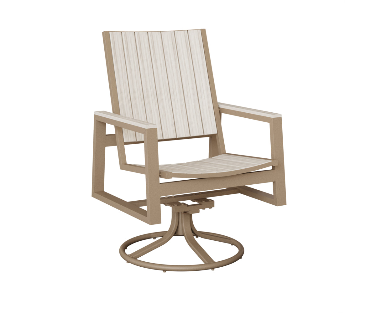 Berlin Gardens Vida Poly Swivel Rocker Dining Chair