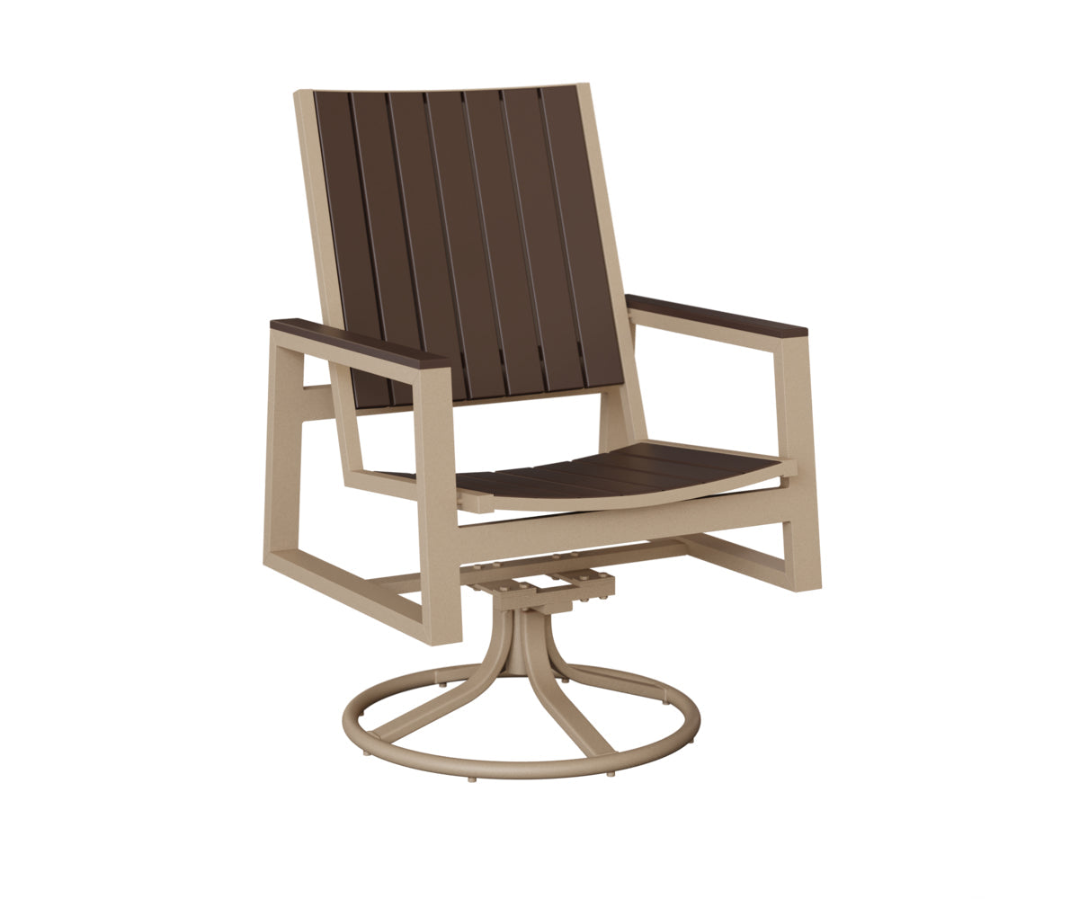 Berlin Gardens Vida Poly Swivel Rocker Dining Chair