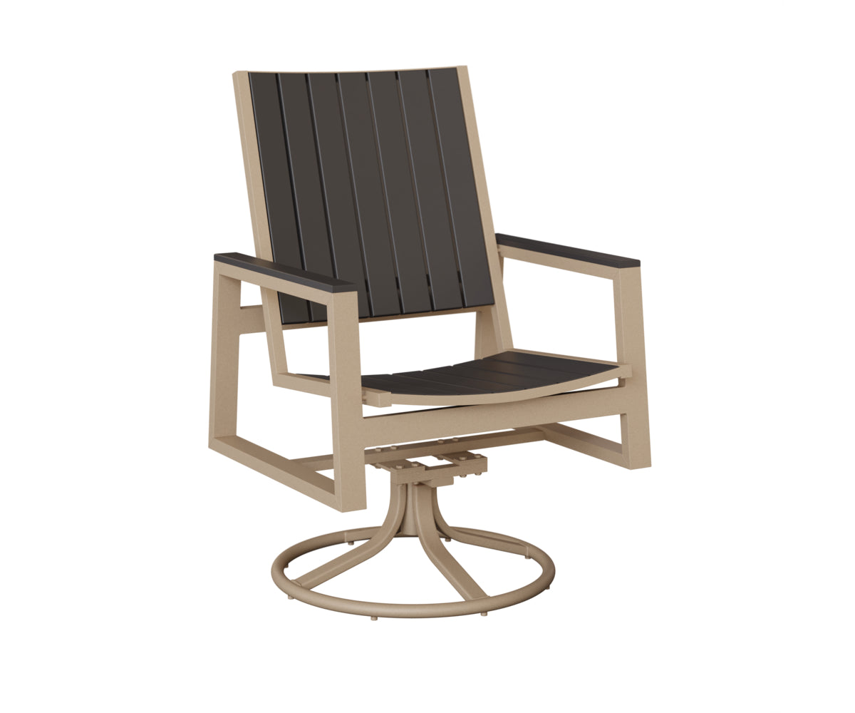 Berlin Gardens Vida Poly Swivel Rocker Dining Chair