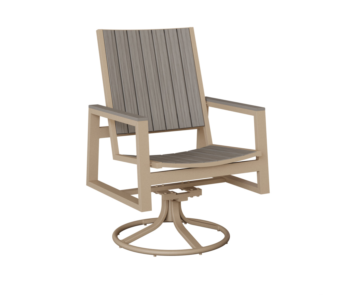 Berlin Gardens Vida Poly Swivel Rocker Dining Chair
