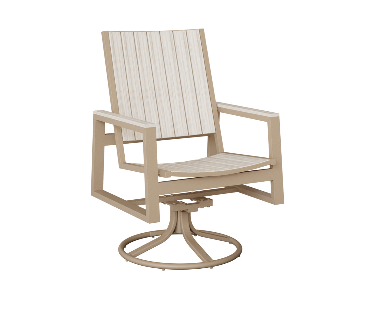 Berlin Gardens Vida Poly Swivel Rocker Dining Chair