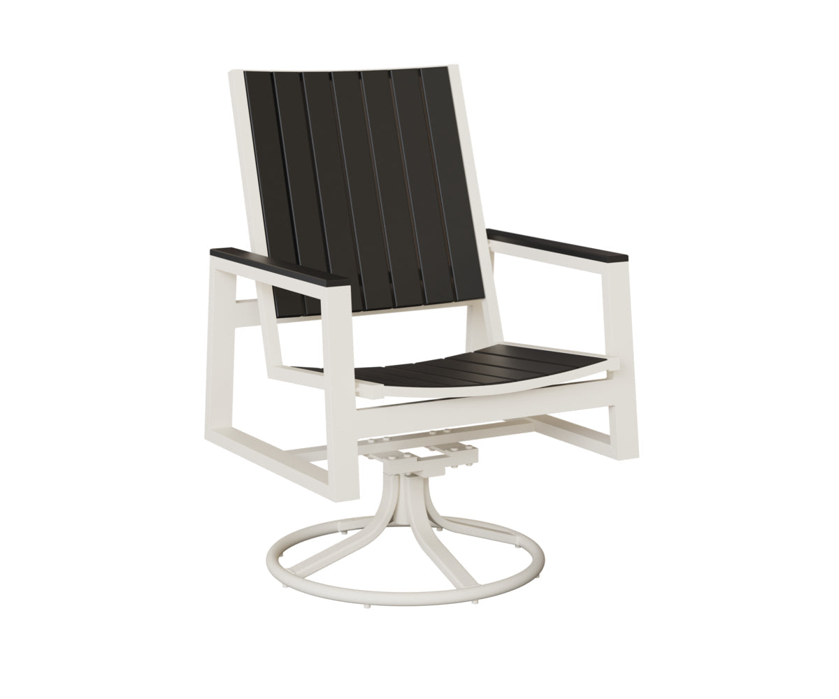 Berlin Gardens Vida Poly Swivel Rocker Dining Chair