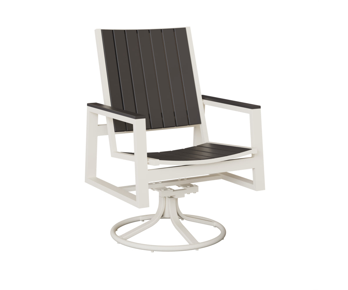 Berlin Gardens Vida Poly Swivel Rocker Dining Chair