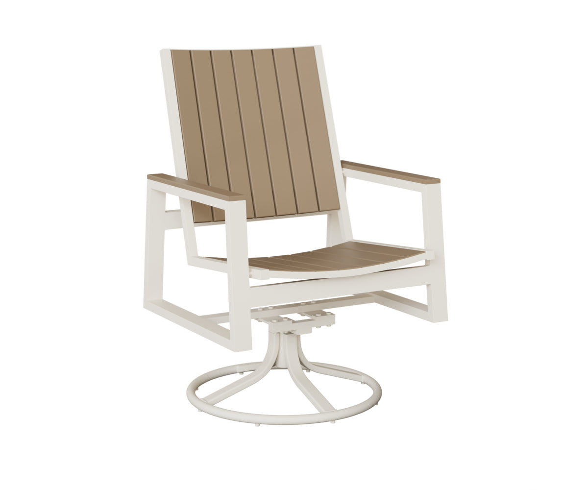 Berlin Gardens Vida Poly Swivel Rocker Dining Chair