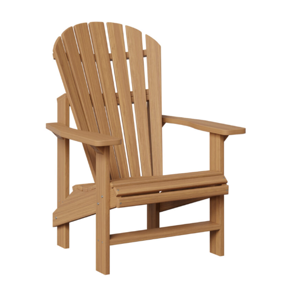 Weatherwood Upright Adirondack Chair Natural Teak