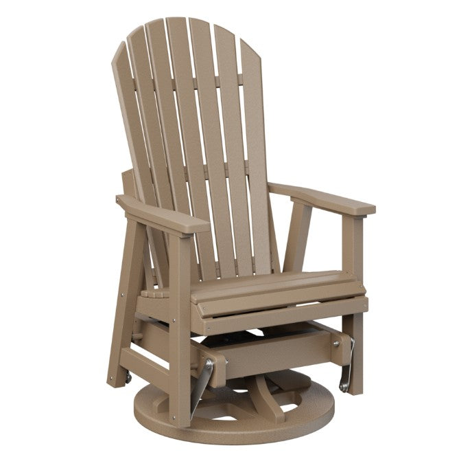 Berlin Gardens Comfo-Back Swivel Glider with Allochrome Brackets