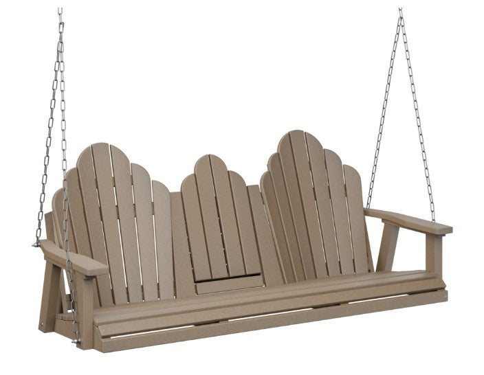 Berlin Gardens Cozi-Back Three Seat Swing w/Console (Stainless Chains)