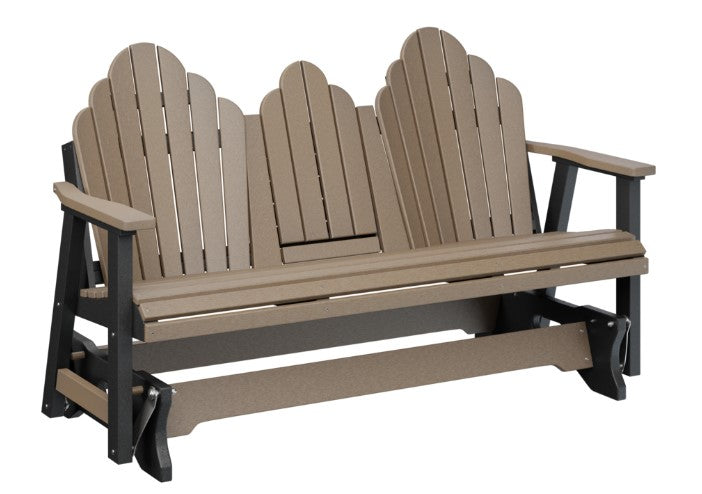 Berlin Gardens Cozi-Back Three Seat Glider w/Console Allochrome Brackets