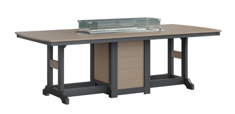 Berlin Gardens Garden Classic Standard Top 44" x 96" Rectangular Fire Bar Table