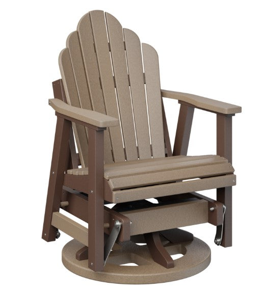 Berlin Gardens Cozi-Back Swivel Glider with Allochrome Brackets