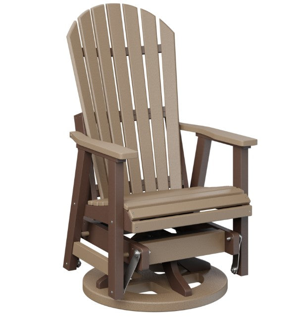 Berlin Gardens Comfo-Back Swivel Glider with Allochrome Brackets