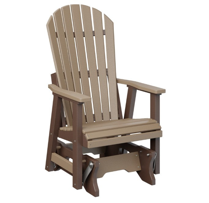 Berlin Gardens Comfo-Back Single Glider with Allochrome Brackets