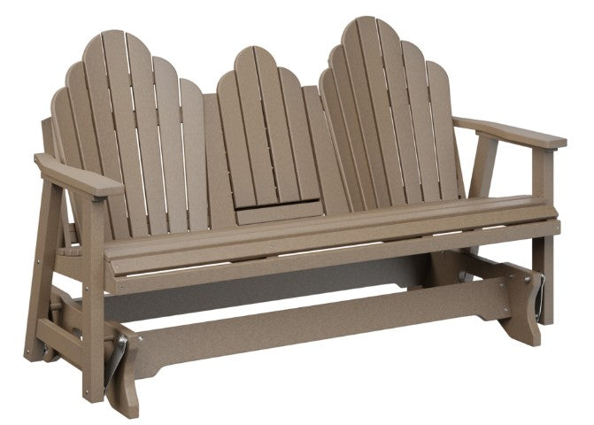 Berlin Gardens Cozi-Back Three Seat Glider w/Console Allochrome Brackets