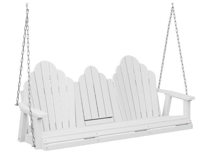 Berlin Gardens Cozi-Back Three Seat Swing w/Console (Zinc Chains)
