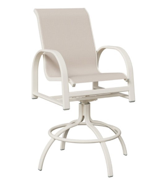 Berlin Gardens Murphy Padded Sling Swivel Bar Chair