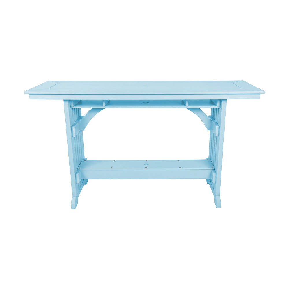 Beaver Dam Seabreak 72" Mission Rail Bar Table