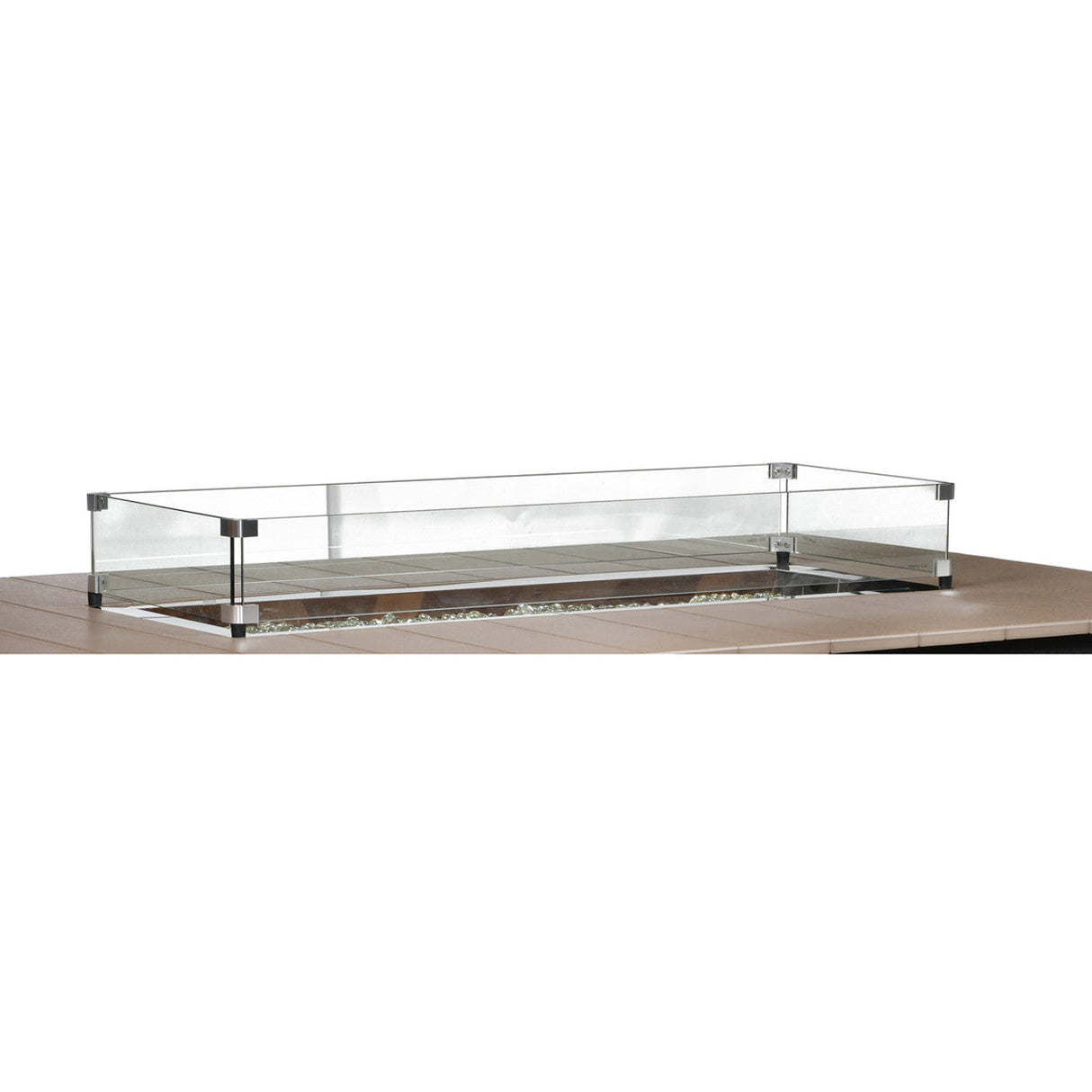 Berlin Gardens 12" x 24" Rectangular Glass Wind Guard - RGWG1224