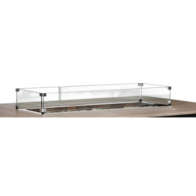 Berlin Gardens 12" x 24" Rectangular Glass Wind Guard - RGWG1224