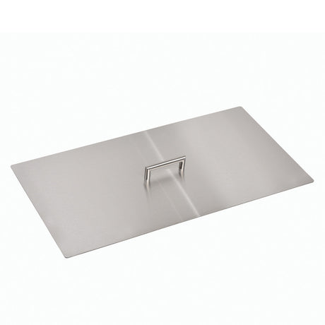 Berlin Gardens 13 1/2" x 25 3/4" Rectangular Stainless Steel Burner Cover - 1224RESSBC 3