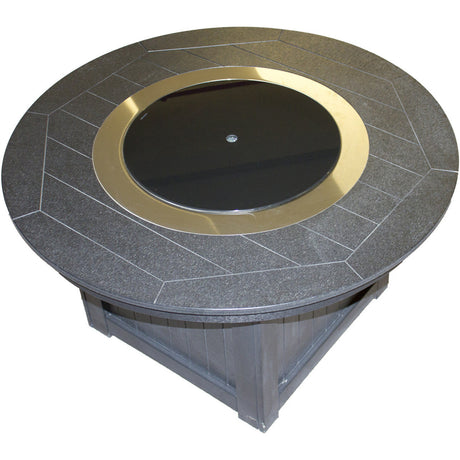 Berlin Gardens 20" Round Black Glass Burner Cover - GBC20BK