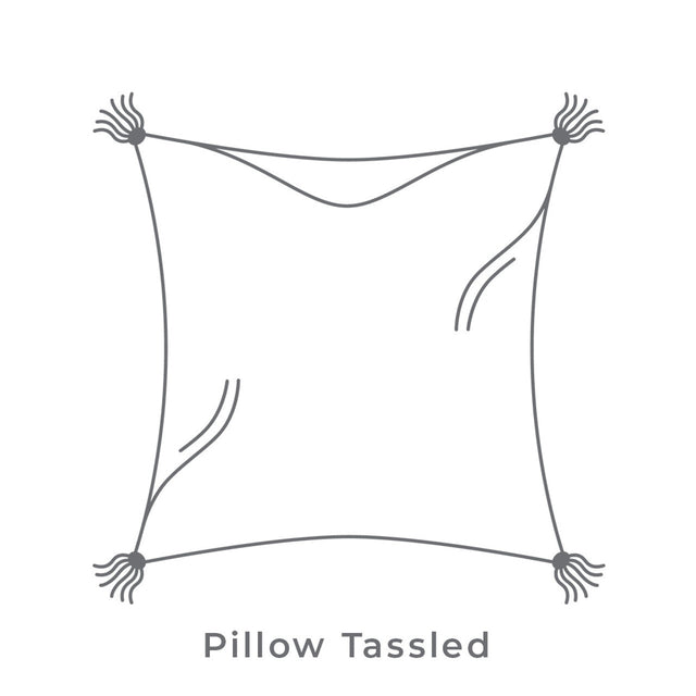 Berlin Gardens 24" x 24 Throw Pillow Tasseled Fiber - LTFTP2424