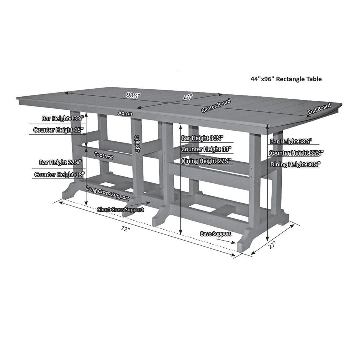Berlin Gardens 5 Piece Garden Classic Bristol Counter Collection 2